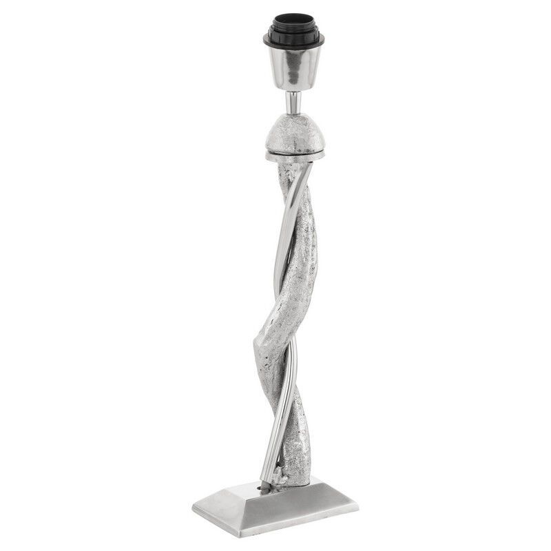 Nikkelen moderne tafellamp zonder kap aluminium, Mason, met schakelaar