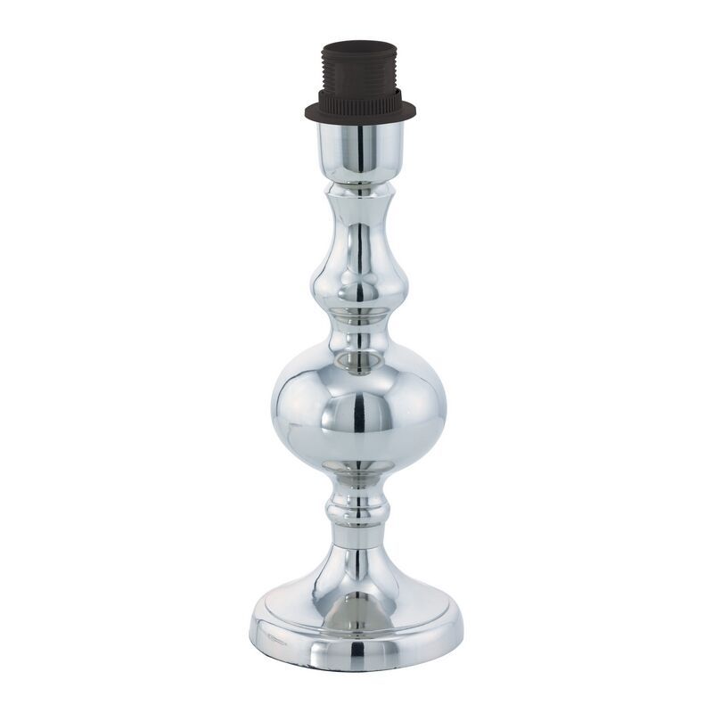 Chromen design tafellamp zonder kap staal, Mason, met schakelaar Chromen design tafellamp zonder kap staal, Mason, met schakelaar