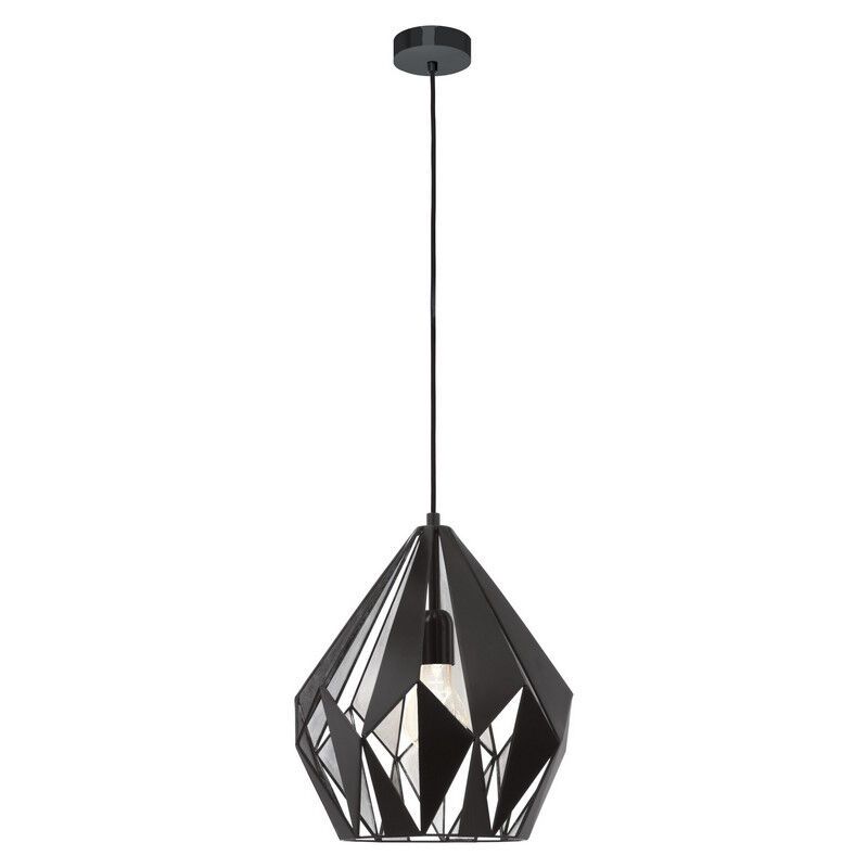 Zwarte design hanglamp metaal, Acri