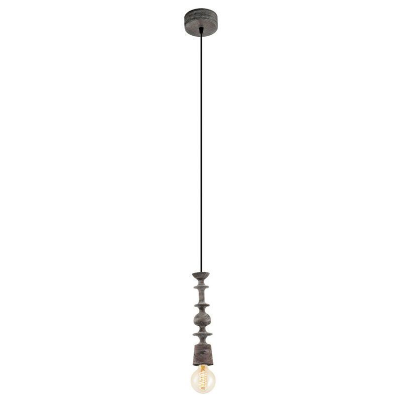 Houten hanglamp zwart, Abel Houten hanglamp zwart, Abel
