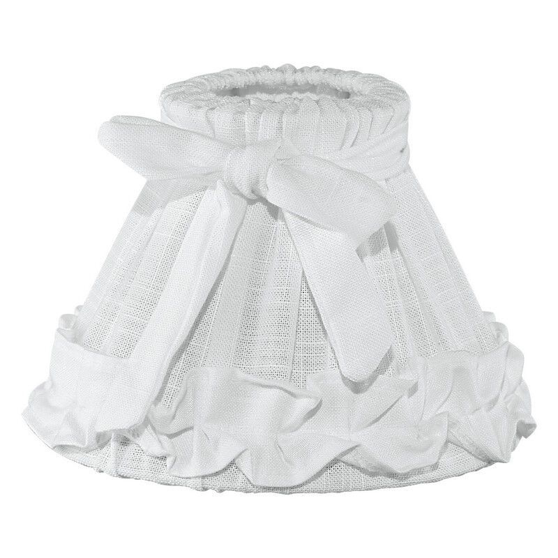 Klassieke lampenkap Noah Textiel/Linnen Wit