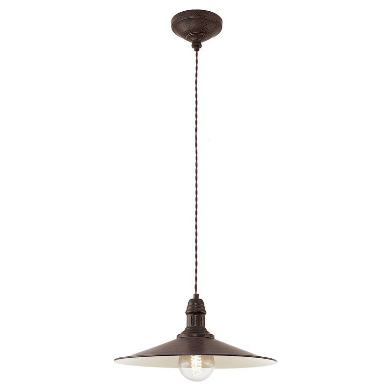 Bruine klassieke hanglamp staal, Jalysha Bruine klassieke hanglamp staal, Jalysha