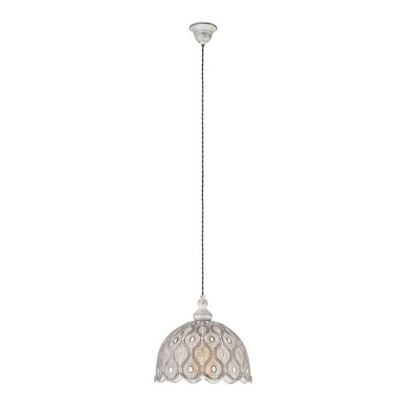 Witte oosterse hanglamp staal, Abdelrahman Witte oosterse hanglamp staal, Abdelrahman