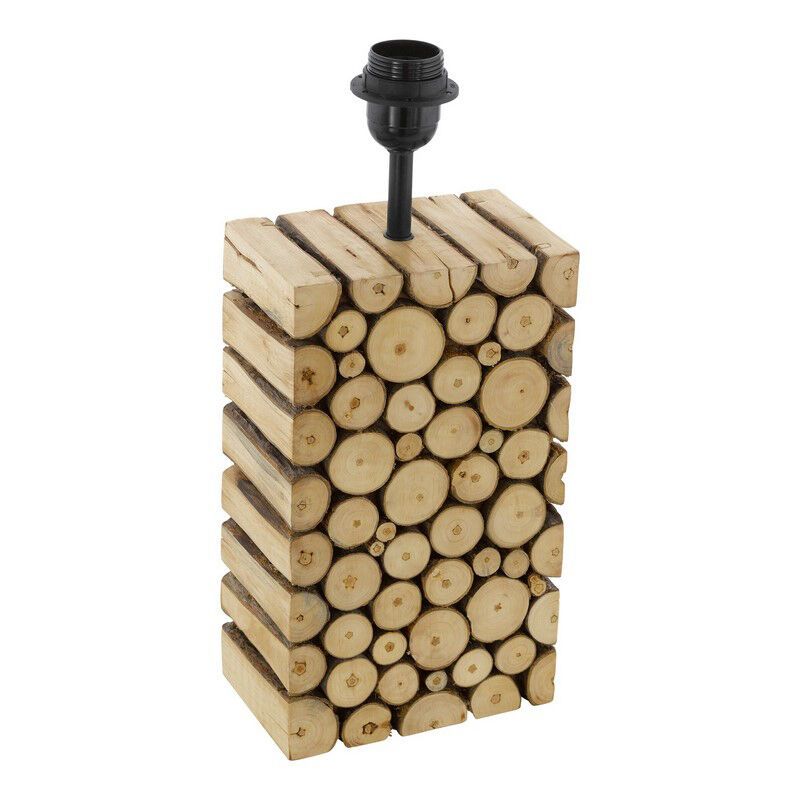 Landelijke tafellamp Kick Hout Bruin Landelijke tafellamp Kick Hout Bruin