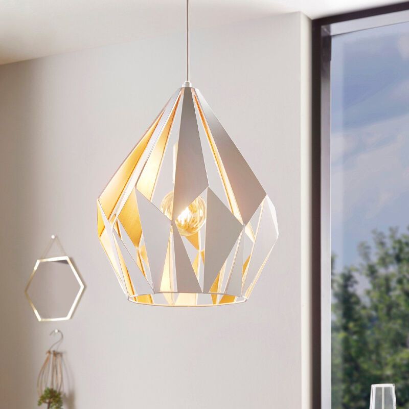 Witte moderne hanglamp metaal, Acri Witte moderne hanglamp metaal, Acri
