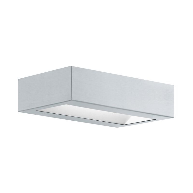 Zilveren moderne buitenlamp, Simen, rvs, 4w 3000K (warm wit) LED Zilveren moderne buitenlamp, Simen, rvs, 4w 3000K (warm wit) LED