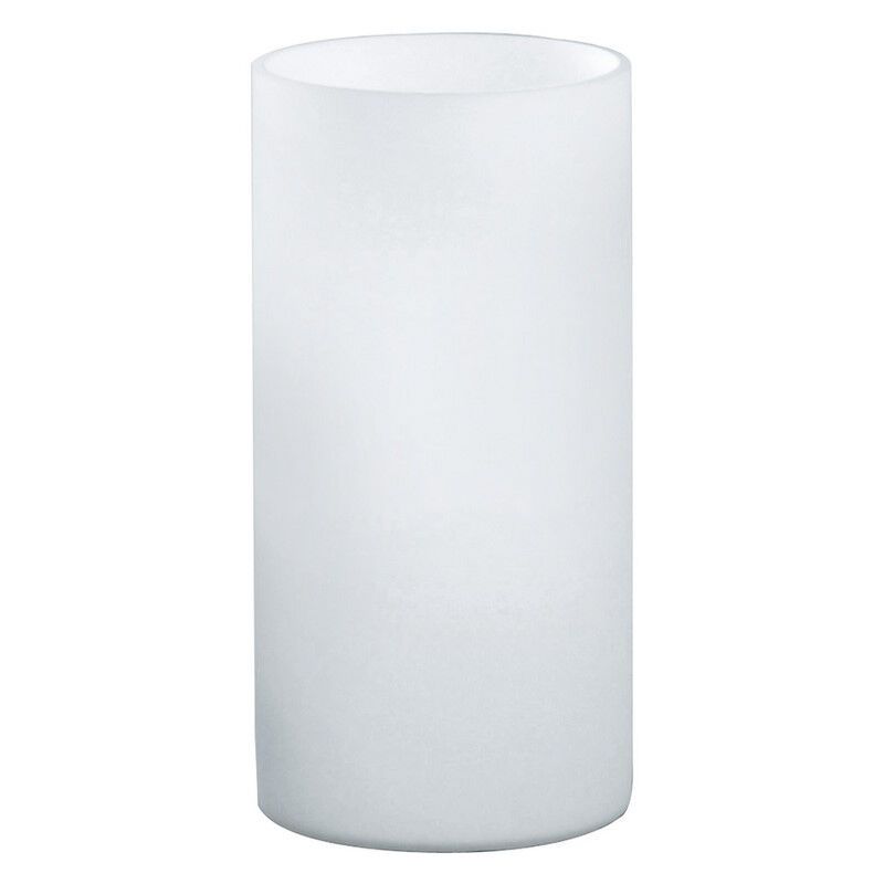 Witte design tafellamp glas, Basken, met schakelaar