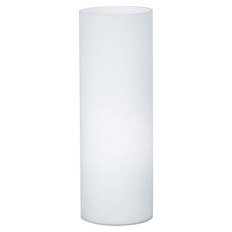 Witte design tafellamp glas, Basken, met schakelaar