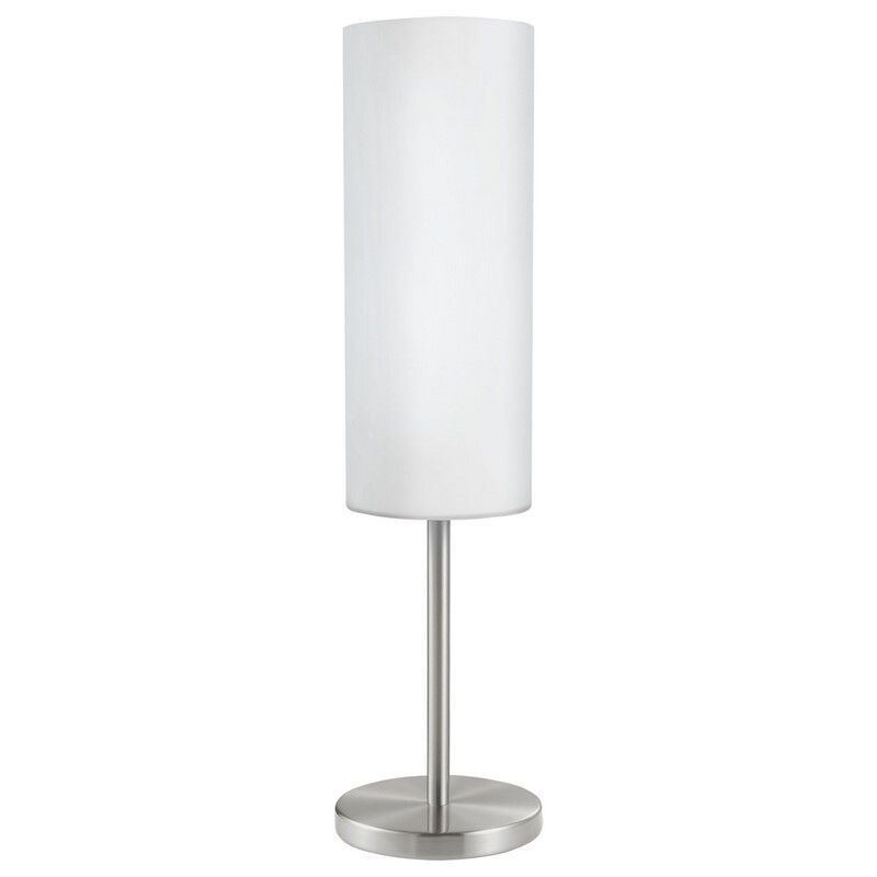 Nikkelen tafellamp glas, Ciuda, met schakelaar Nikkelen tafellamp glas, Ciuda, met schakelaar