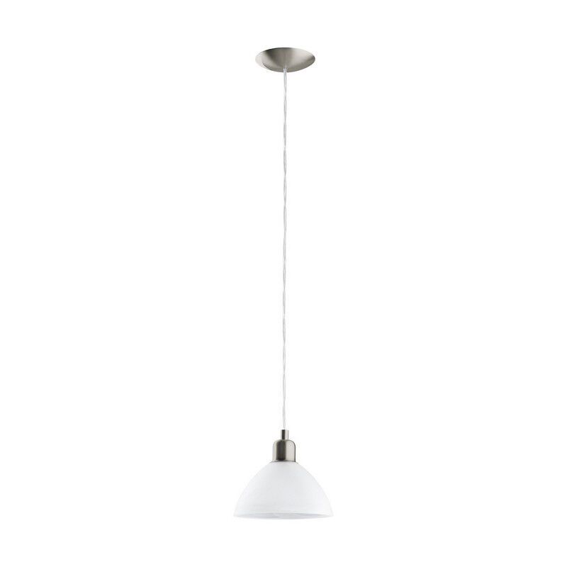 Witte design hanglamp glas, Lariana