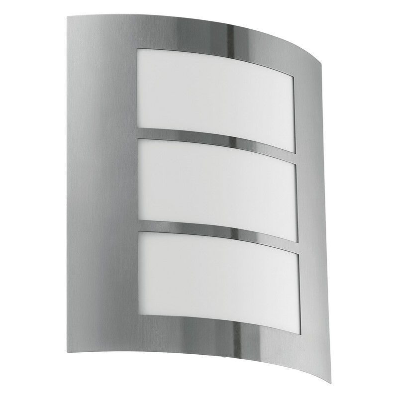 Zilveren buitenlamp kunststof, Elyana, IP44 Zilveren buitenlamp kunststof, Elyana, IP44