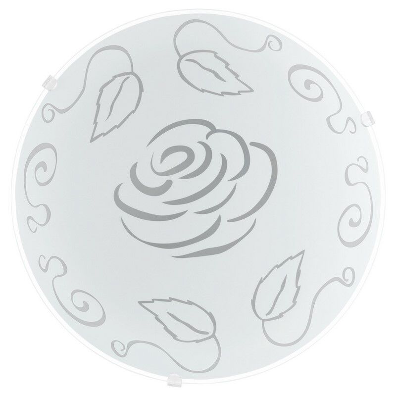 Witte plafonnière glas, Bada Witte plafonnière glas, Bada