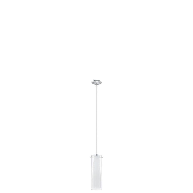 Chromen moderne hanglamp glas, Barceno