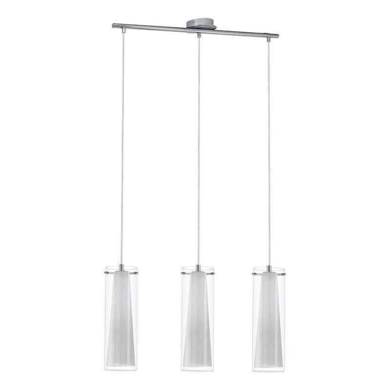 Chromen moderne hanglamp glas, Barceno
