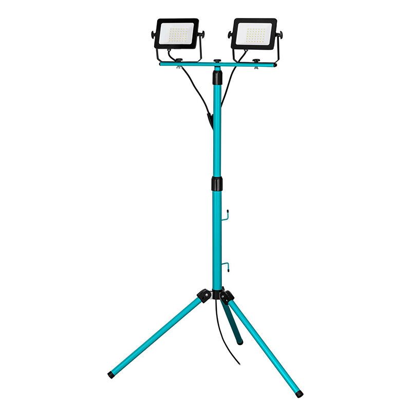 Blauwe werklamp aluminium, Angelos, 30W, 4000K LED, IP65, met schakelaar Blauwe werklamp aluminium, Angelos, 30W, 4000K LED, IP65, met schakelaar