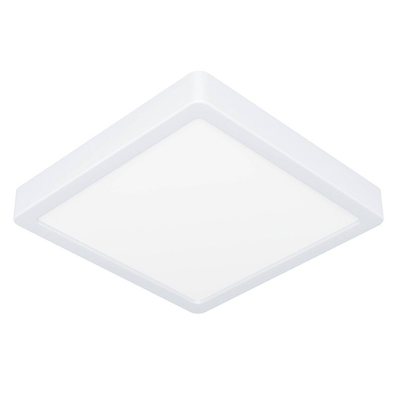 Witte plafonnière kunststof, Geraldo, 17W, 3000K LED Witte plafonnière kunststof, Geraldo, 17W, 3000K LED