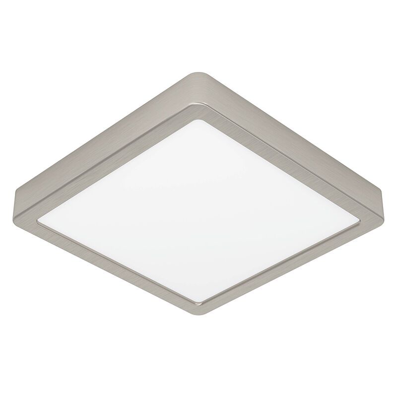 Nikkelen plafonnière kunststof, Geraldo, 17W, 3000K LED Nikkelen plafonnière kunststof, Geraldo, 17W, 3000K LED