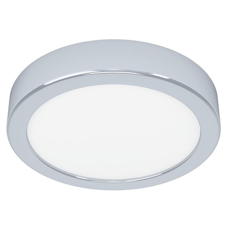 Chromen badkamer plafondlamp kunststof, Geraldo, 11W, 3000K LED, IP44