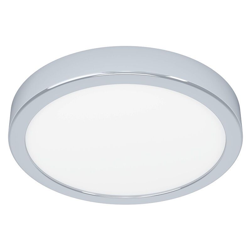 Chromen badkamer plafondlamp kunststof, Geraldo, 17W, 3000K LED, IP44 Chromen badkamer plafondlamp kunststof, Geraldo, 17W, 3000K LED, IP44