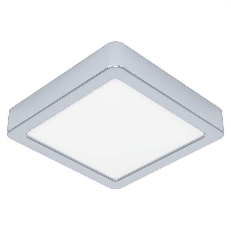 Chromen badkamer plafondlamp kunststof, Geraldo, 11W, 3000K LED, IP44