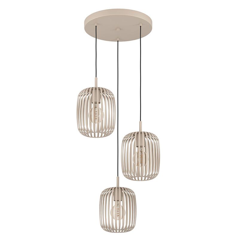 Beige industriële hanglamp staal, Pietro Beige industriële hanglamp staal, Pietro