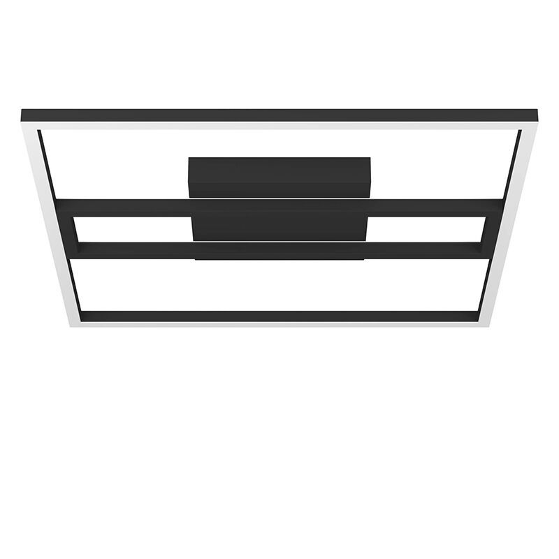 Zwarte moderne smart plafondlamp aluminium, Cecilia, 21W, warm tot koud wit verstelbare LED Zwarte moderne smart plafondlamp aluminium, Cecilia, 21W, warm tot koud wit verstelbare LED