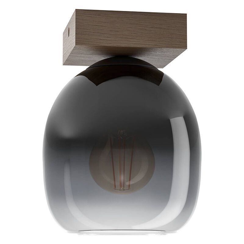 Bruine moderne plafondlamp hout, Frida