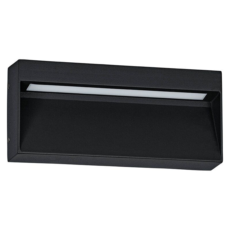 Zwarte moderne buitenlamp aluminium, Lamar, 4,8W, warm tot koud wit verstelbare LED, IP65 Zwarte moderne buitenlamp aluminium, Lamar, 4,8W, warm tot koud wit verstelbare LED, IP65