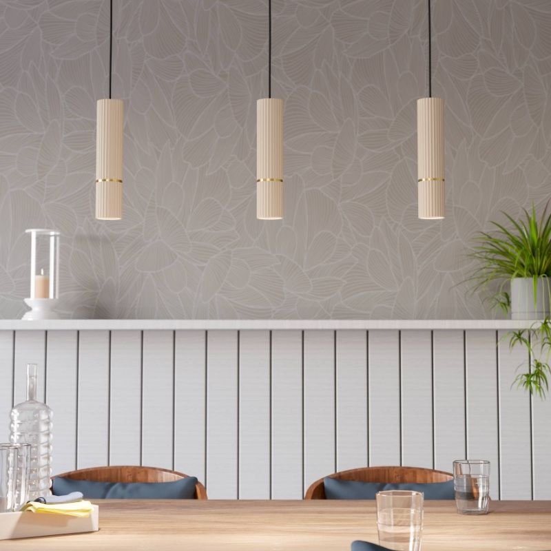 Beige moderne hanglamp staal, Vahid
