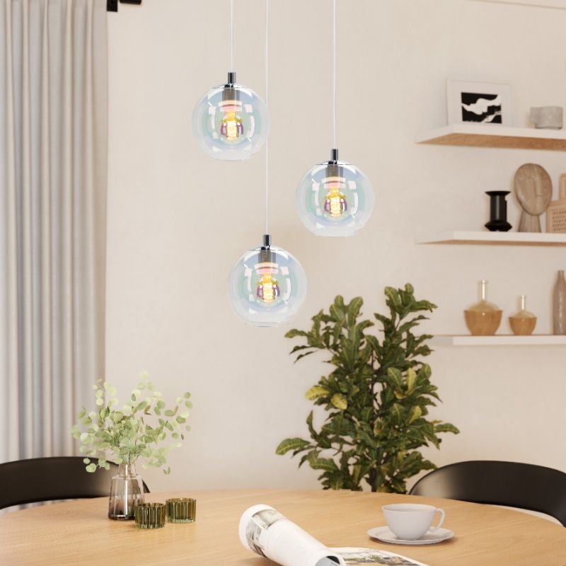 Transparante moderne hanglamp glas, Achek
