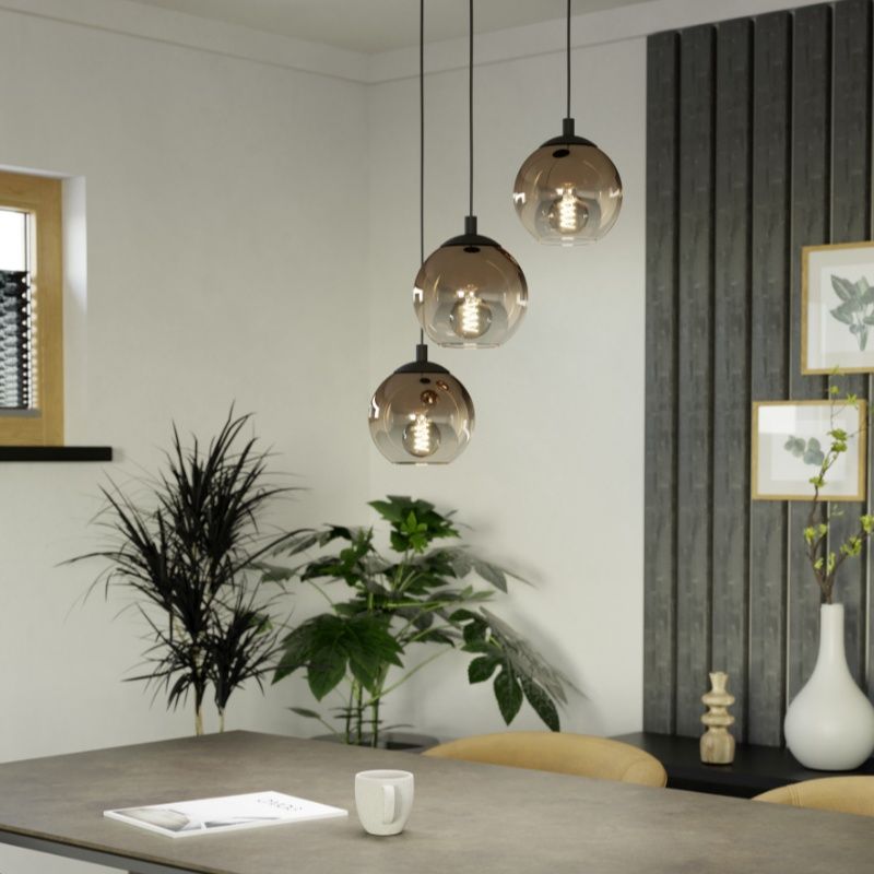 Koperen moderne hanglamp glas, Achek