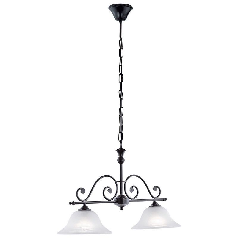 Witte klassieke hanglamp glas, Tesse