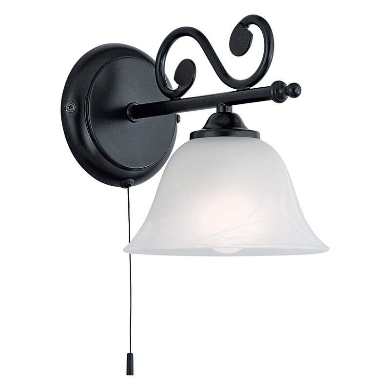 Malage wandlamp Landelijk / Klassiek Zwart / Wit Malage wandlamp Landelijk / Klassiek Zwart / Wit