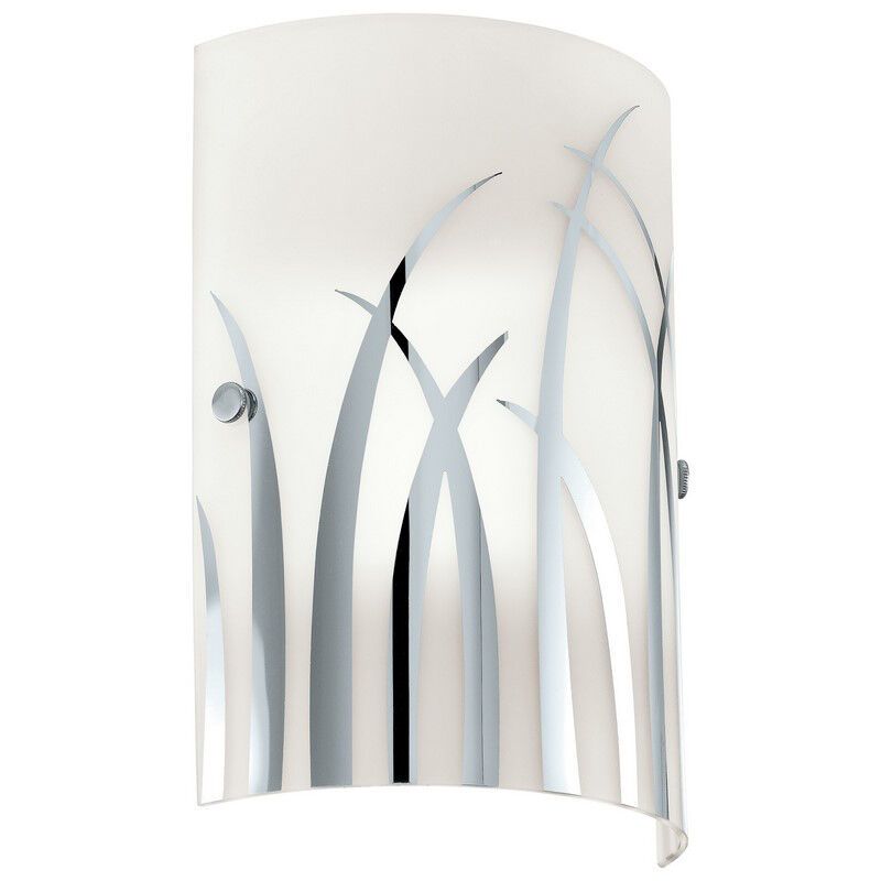 Witte design wandlamp glas, Ilyas