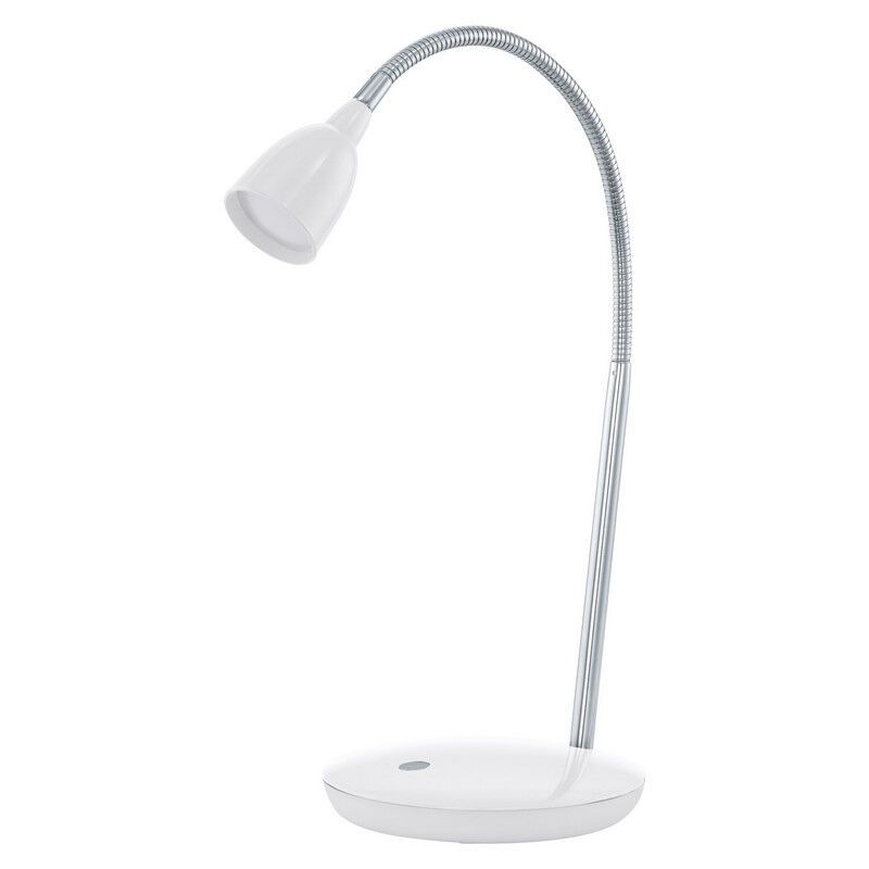 Witte bureaulamp kunststof, Matteo, 3W, 3000K LED, met schakelaar