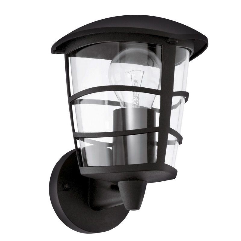 Zwarte moderne buitenlamp kunststof, Inas, IP44 Zwarte moderne buitenlamp kunststof, Inas, IP44