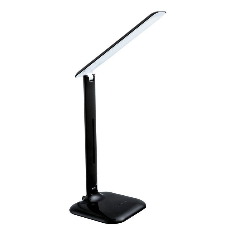 Zwarte design bureaulamp kunststof, Ayman, 3W, warm tot koud wit verstelbare LED, met touchdimmer Zwarte design bureaulamp kunststof, Ayman, 3W, warm tot koud wit verstelbare LED, met touchdimmer