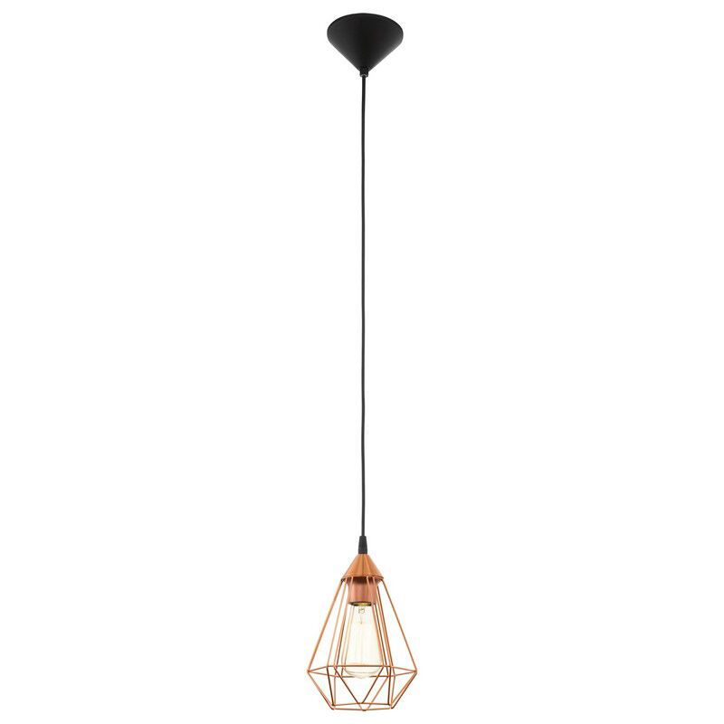 Koperen industriële hanglamp metaal, Costel