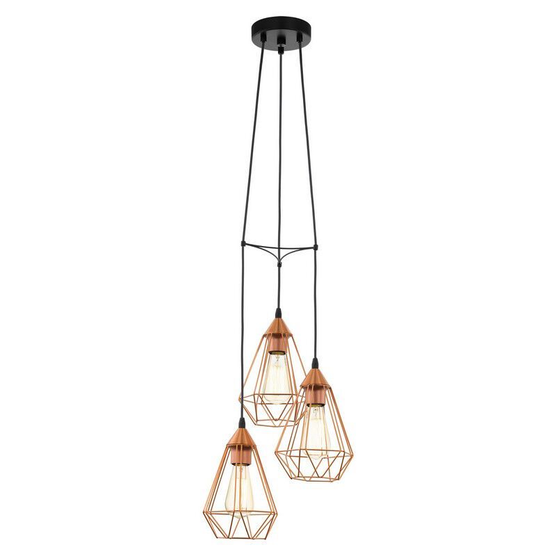 Koperen industriële hanglamp metaal, Costel