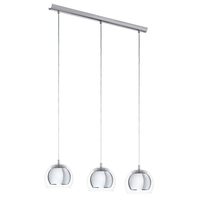 Chromen design hanglamp glas, Iroma