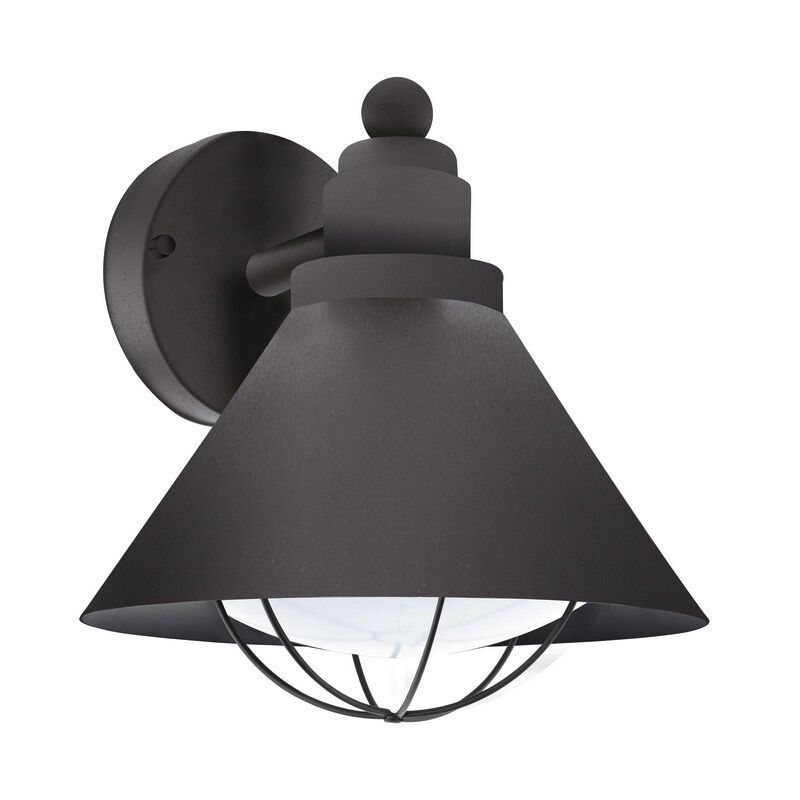 Zwarte industriële buitenlamp kunststof, Alje, IP44 Zwarte industriële buitenlamp kunststof, Alje, IP44