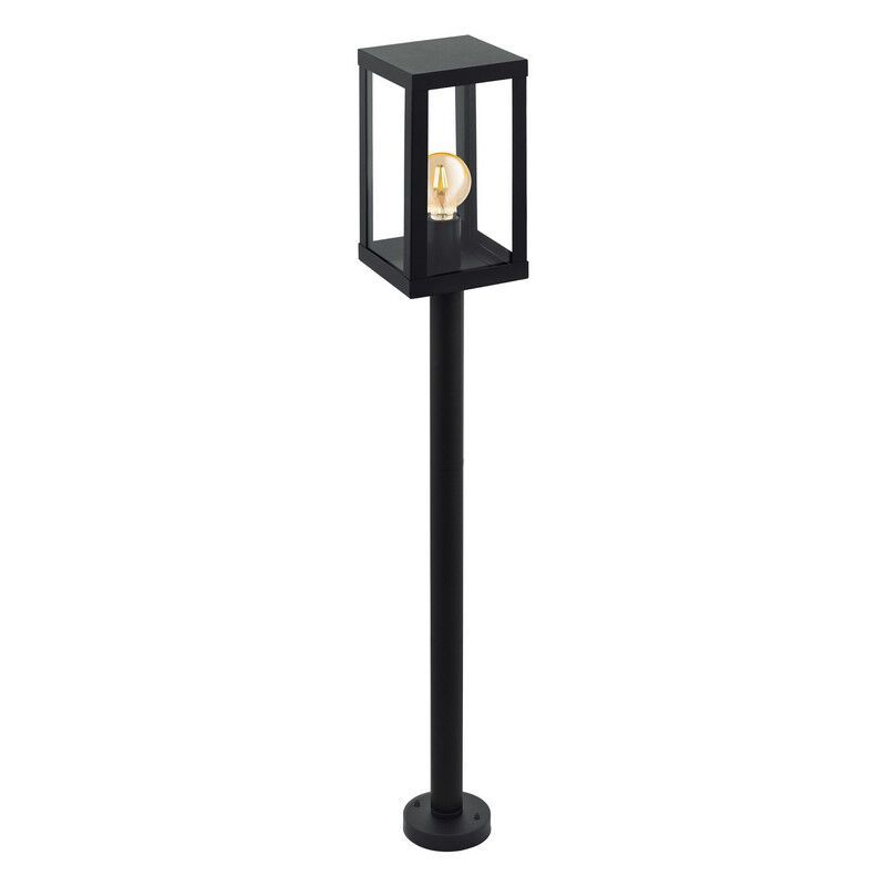 Zwarte industriële buitenlamp staal, Alihan, IP44