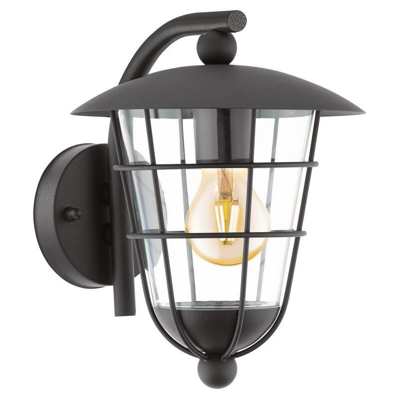 Zwarte industriële buitenlamp kunststof, Alise, IP44 Zwarte industriële buitenlamp kunststof, Alise, IP44