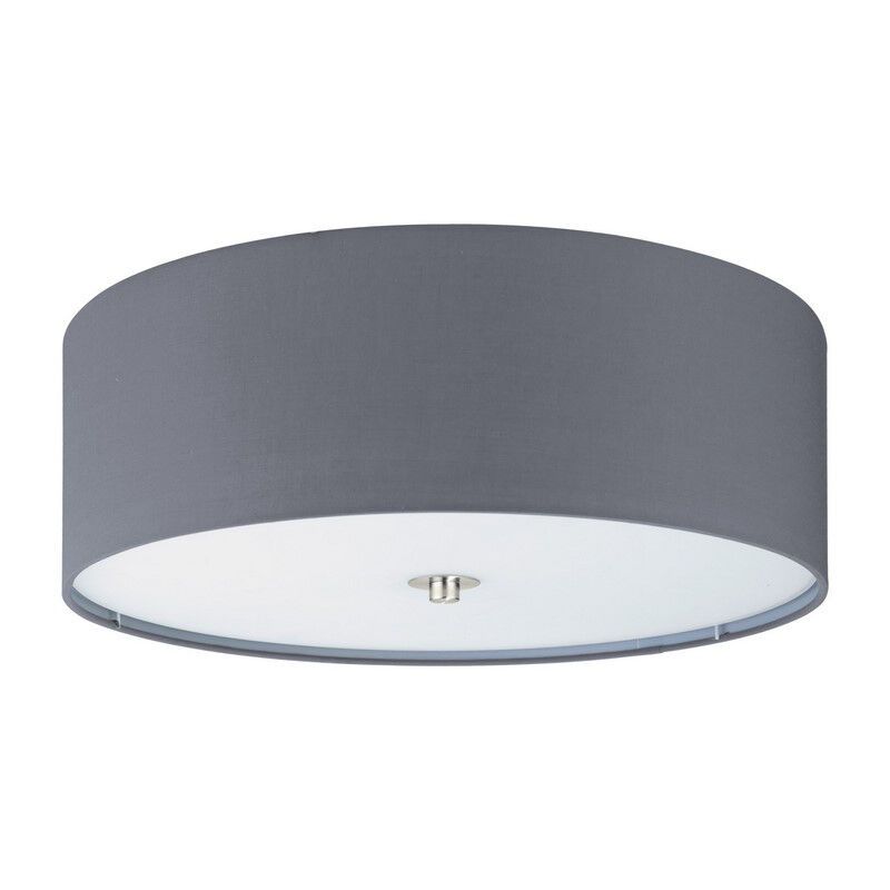 Grijze moderne plafondlamp stof, Abano Grijze moderne plafondlamp stof, Abano
