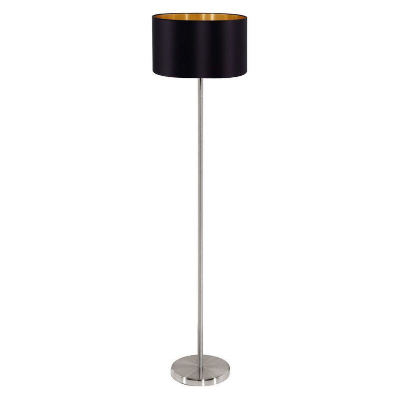 Gouden moderne vloerlamp stof, Terme, met schakelaar