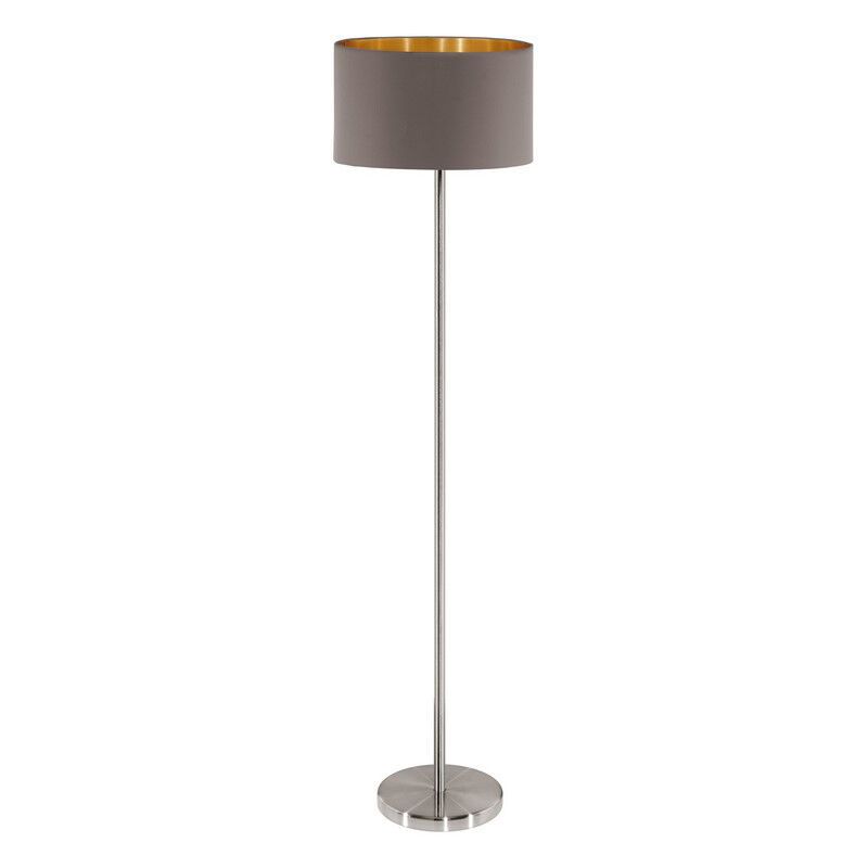 Bruine moderne vloerlamp stof, Terme, met schakelaar