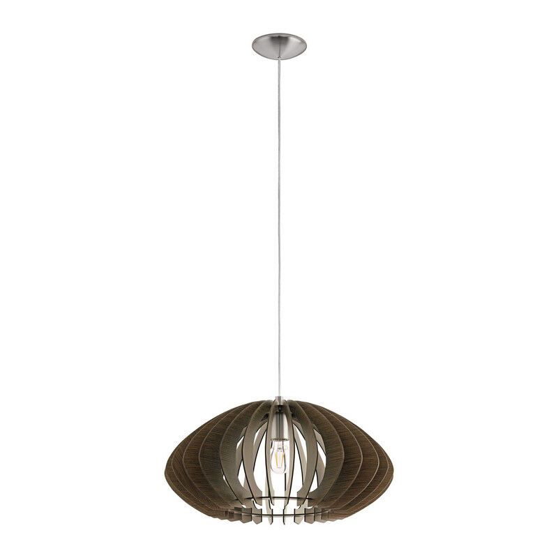 Bruine landelijke hanglamp hout, Bergama Bruine landelijke hanglamp hout, Bergama