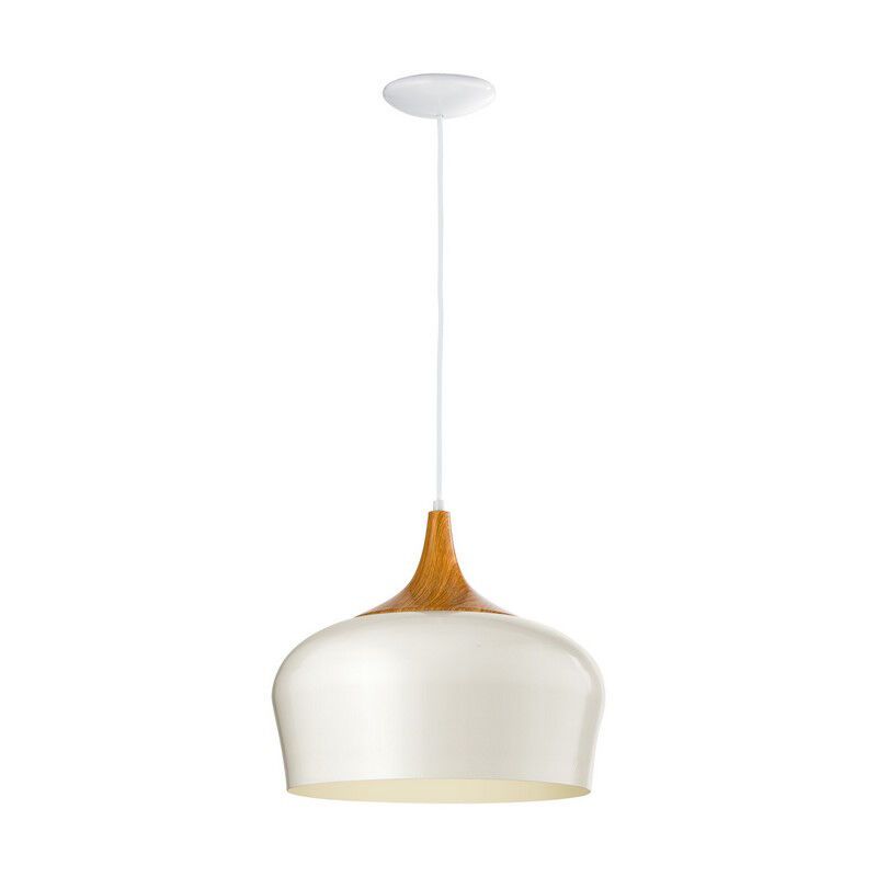 Crème moderne hanglamp hout, Annemarije Crème moderne hanglamp hout, Annemarije