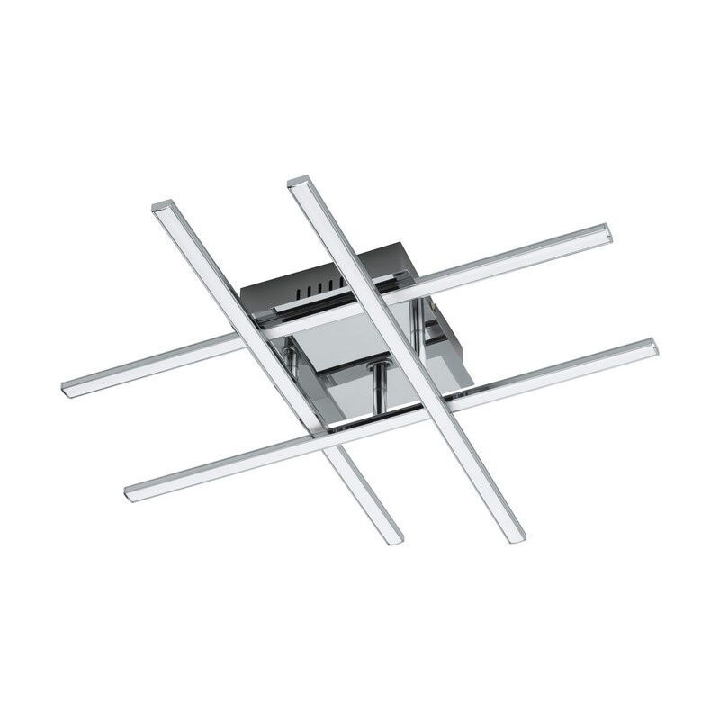 Chromen moderne plafondlamp staal, Arantxa, 24W, 3000K LED Chromen moderne plafondlamp staal, Arantxa, 24W, 3000K LED
