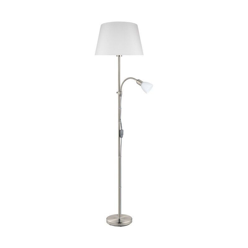 Arris vloerlamp - nikkel-mat